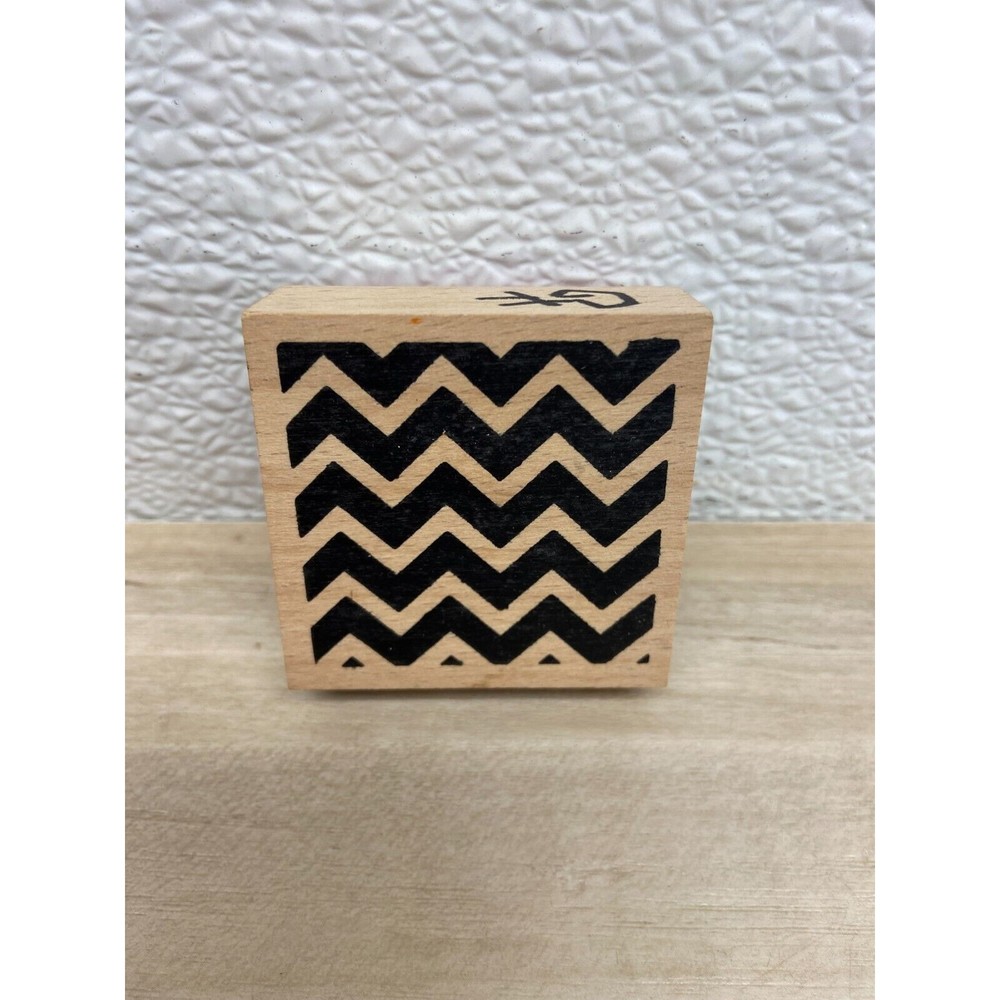 Hampton Art Wood Mounted Rubber Stamp